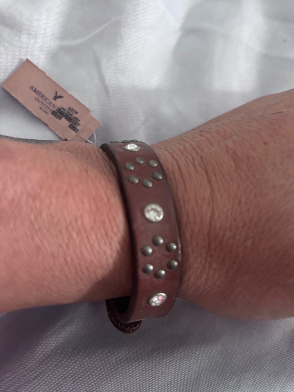 AMERICAN EAGLE OUTFITTERS leather strap bracelet NWT